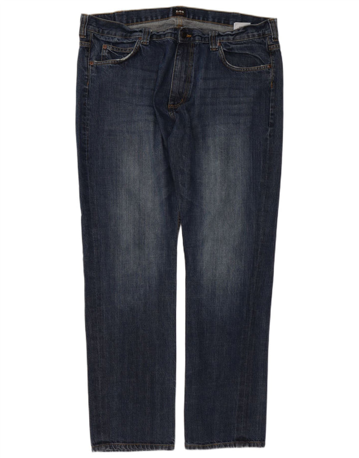 LEE Herren Kent Straight Jeans W40 L34 Marineblaue Baumwolle