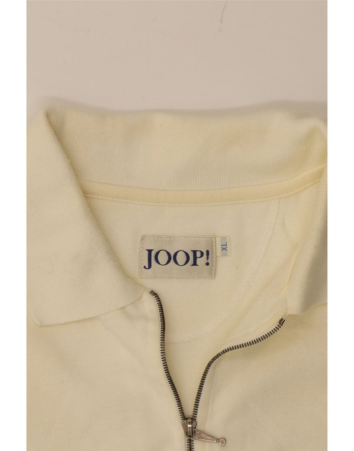 JOOP Mens Polo Shirt XL Beige Cotton Vintage Joop and Second-Hand Joop from Messina Hembry 
