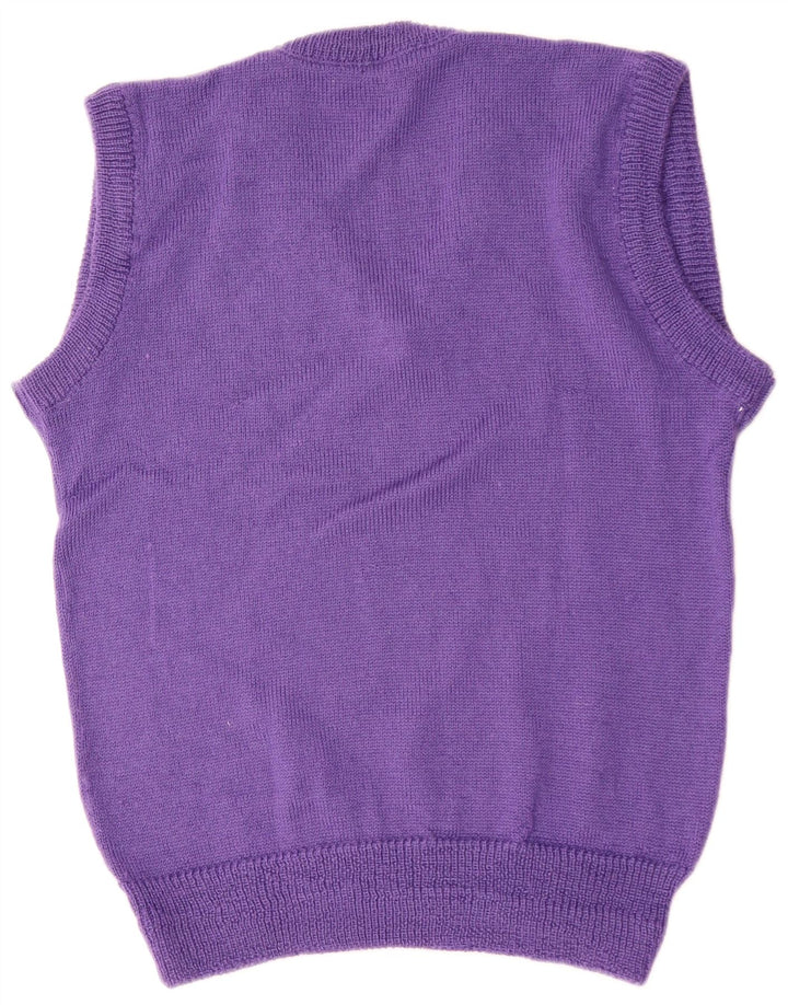 Vintage Herren Weste Tank Top Medium Lila