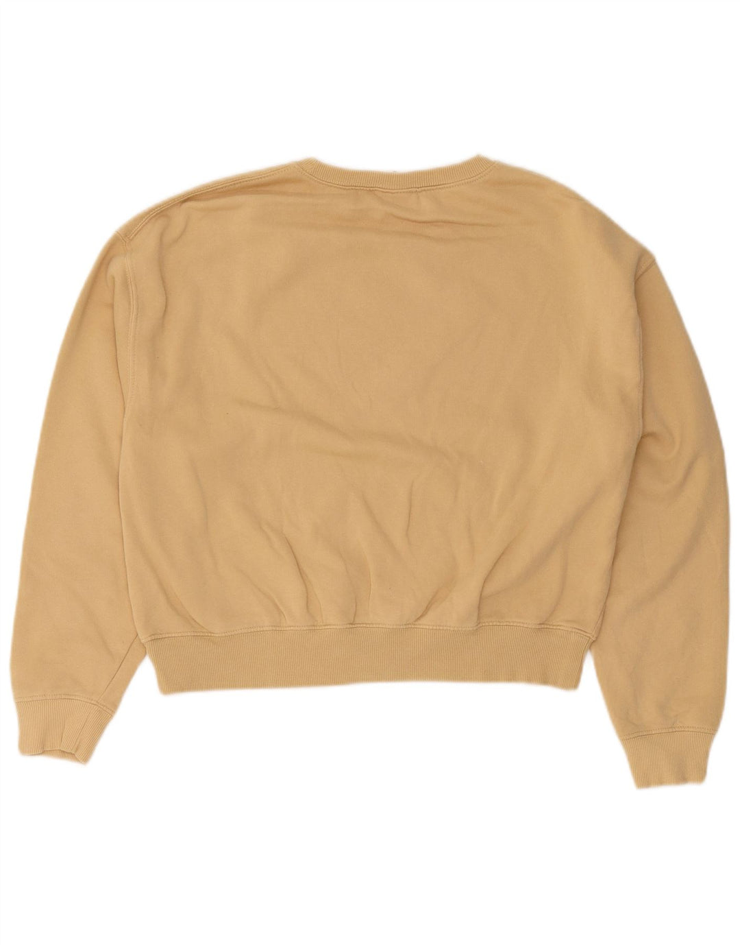 Pull & Bear übergroßer Damen-Sweatshirt-Pullover, UK 14, mittelbeige Baumwolle