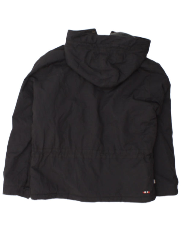 Napapijri Jungen Geographic Graphic Hooded Anorak Jacke 11-12 Jahre Schwarz