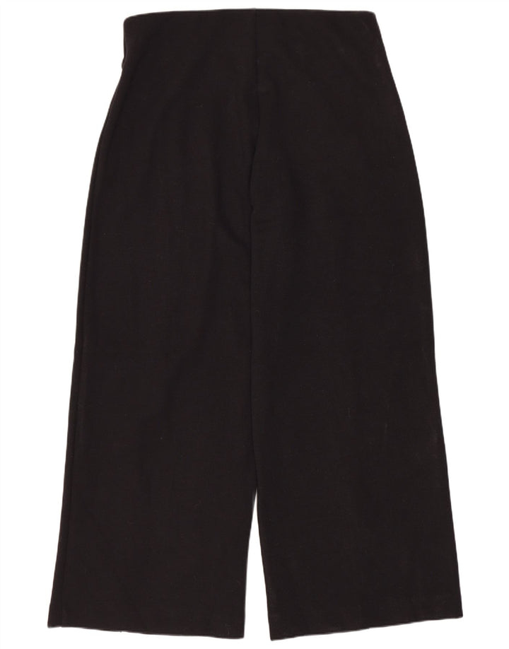 Marks & Spencer Damen Kurze Freizeithose UK 12 Medium W30 L27 Schwarz