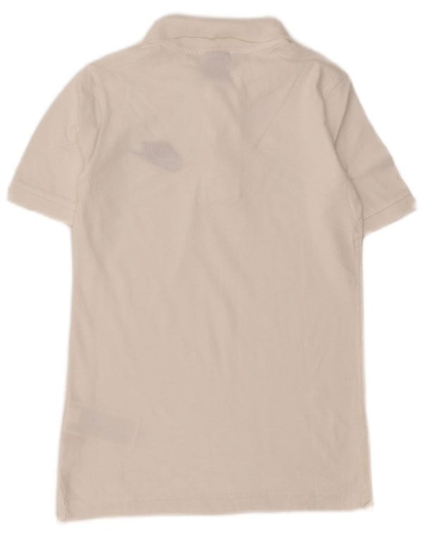 NIKE Boys Polo Shirt 10-11 Years Medium White Cotton