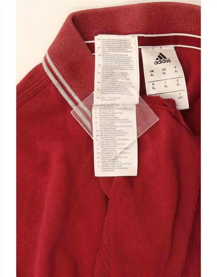 Adidas Herren Poloshirt XL Rot