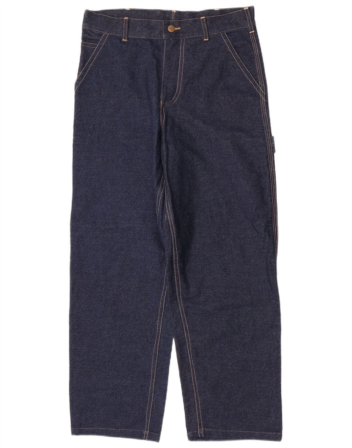 Carhartt Herren Cargo-Jeans W32 L27 Marineblaue Baumwolle