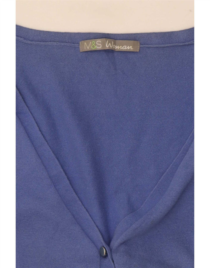 Marks & Spencer Damen-Cardigan-Pullover UK 16 Large Blau