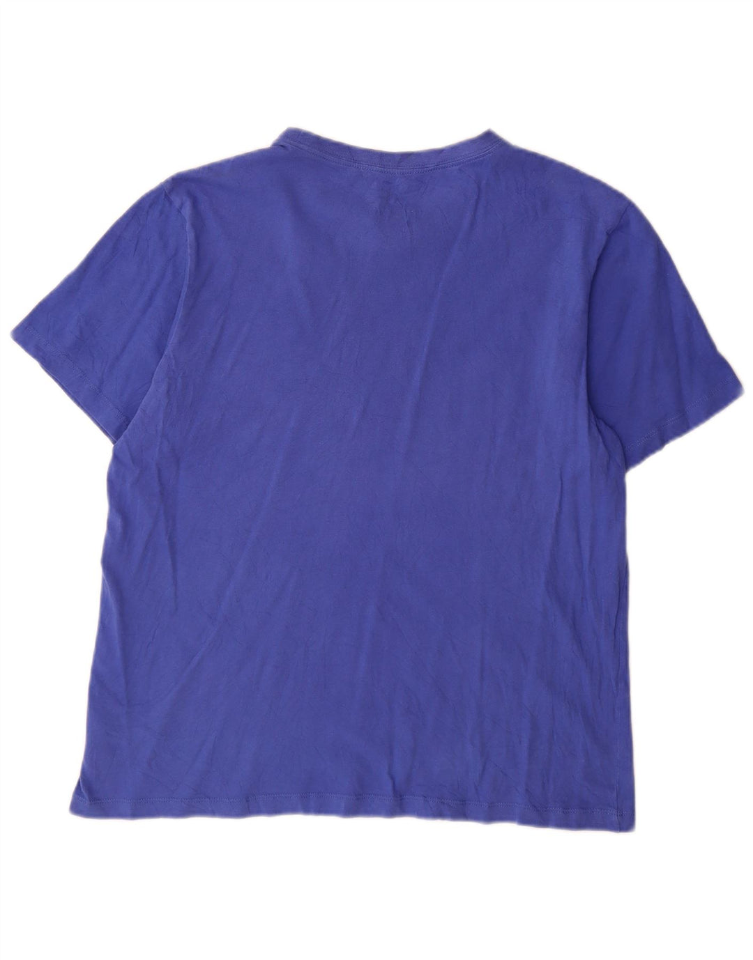 Nike Damen T-Shirt Top UK 16 Large Blau Baumwolle