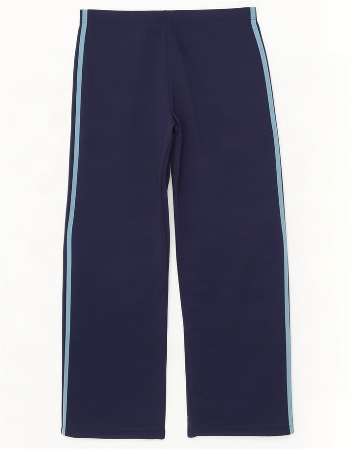 Adidas Damen Trainingshose UK 14 Medium Marineblau Polyester