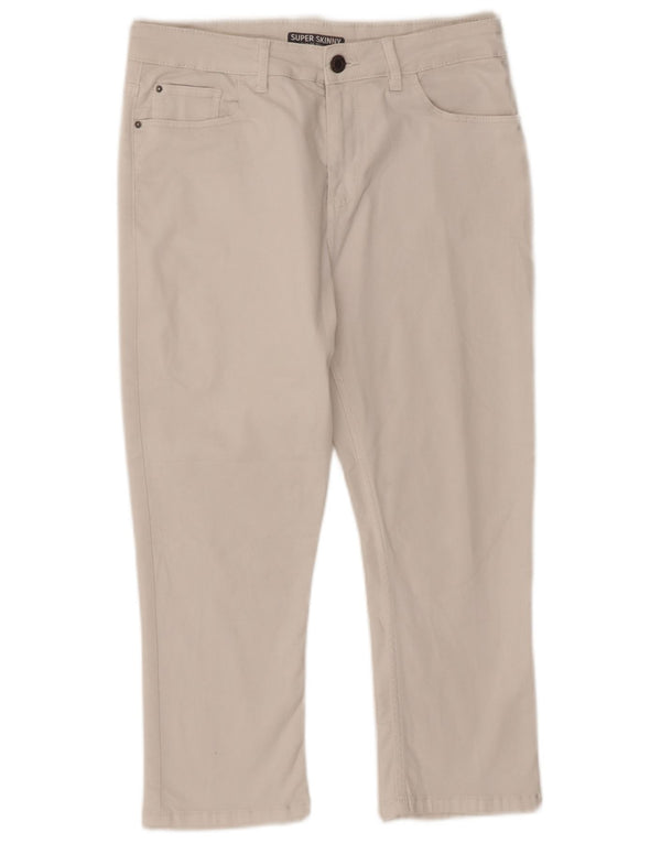 Marks & Spencer Damen Caprihose UK 12 Medium W32 L21 Weiß