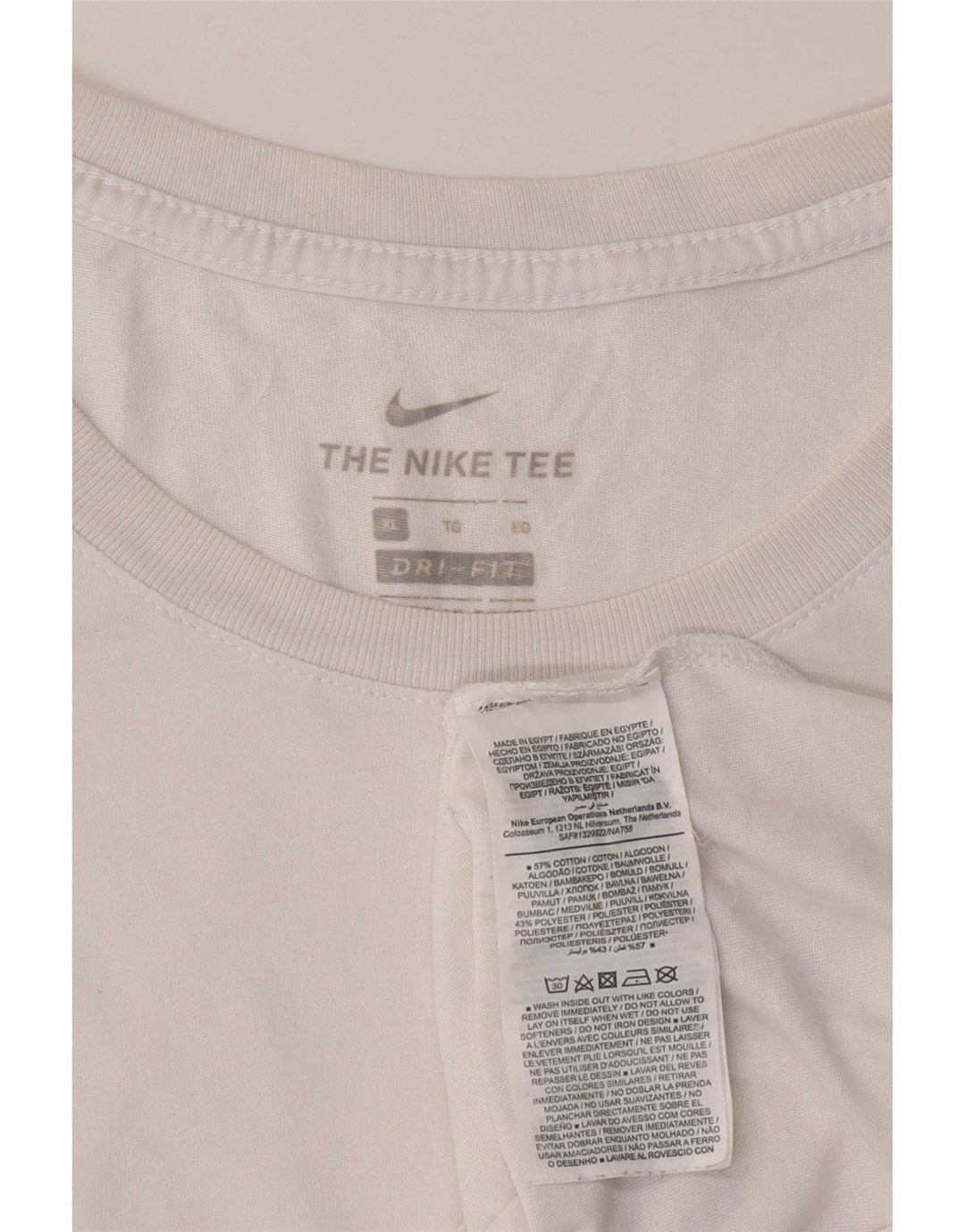 Nike Herren T-Shirt Top XL Weiße Baumwolle