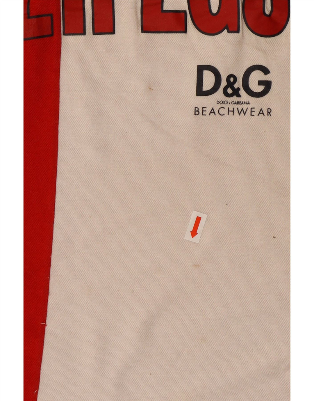 Dolce & Gabbana Herren-Weste mit Grafik, Mittelrot, Colourblock-Baumwolle, Strand