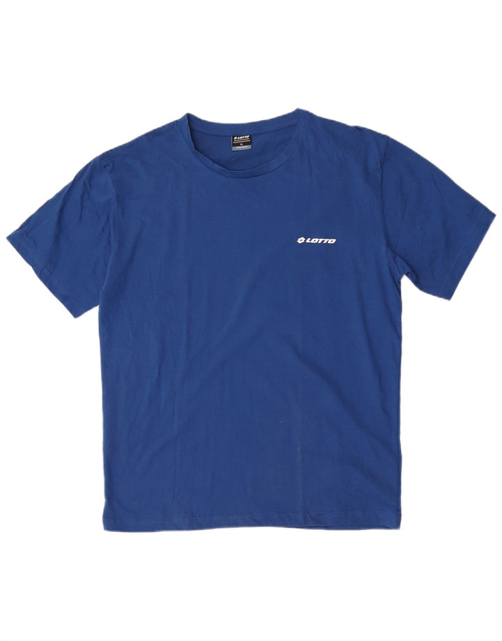 Lotto Herren T-Shirt Top XL Blau Baumwolle