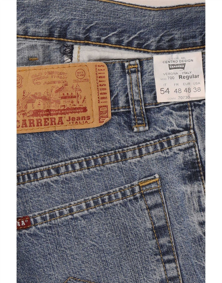 Carrera Herren 700 Regular Straight Jeans W38 L28 Blaue Baumwolle