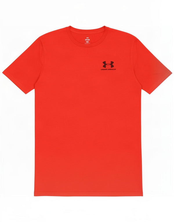 Under Armour Herren T-Shirt Top Small Red Cotton
