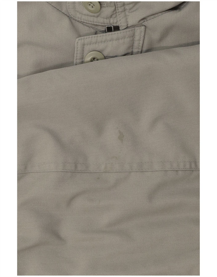 Vintage Herren Kapuzen-Utility-Jacke UK 40 Large Grau