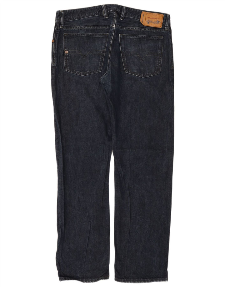 Diesel Herren Waykee Regular Straight Jeans W34 L32 Blaue Baumwolle