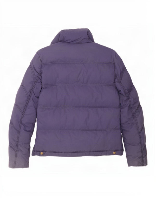 Blauer Herren Wattierte Jacke UK 38 Medium Marineblau Polyamid