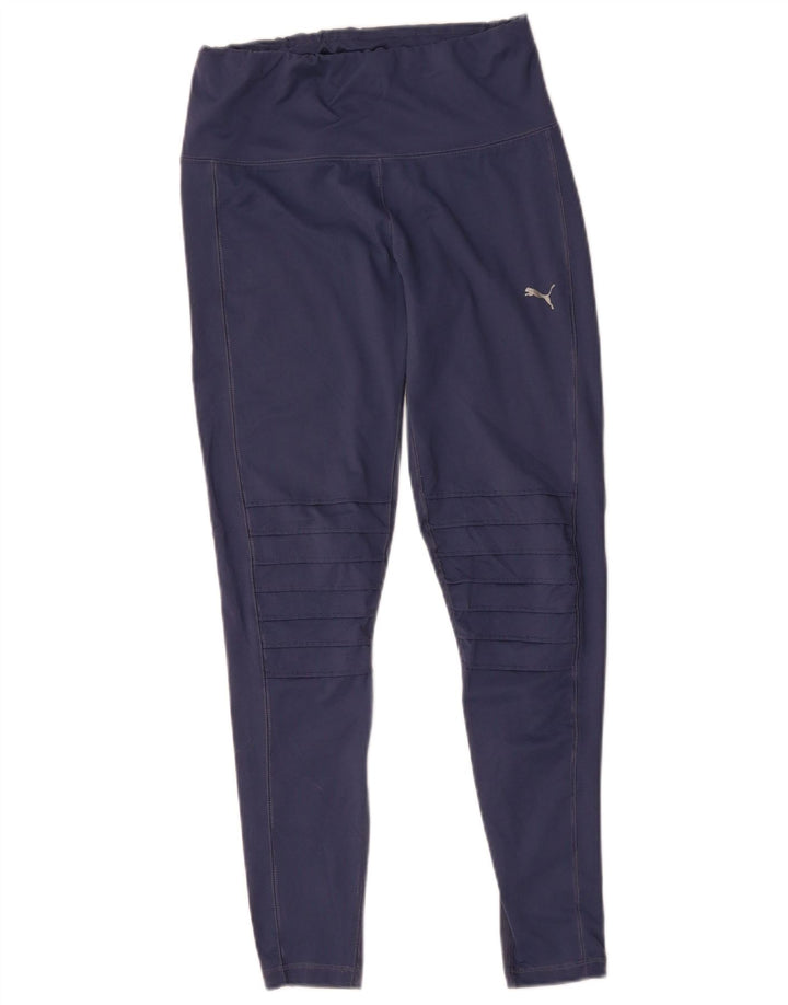 PUMA Damen Leggings UK 14 Large Marineblau
