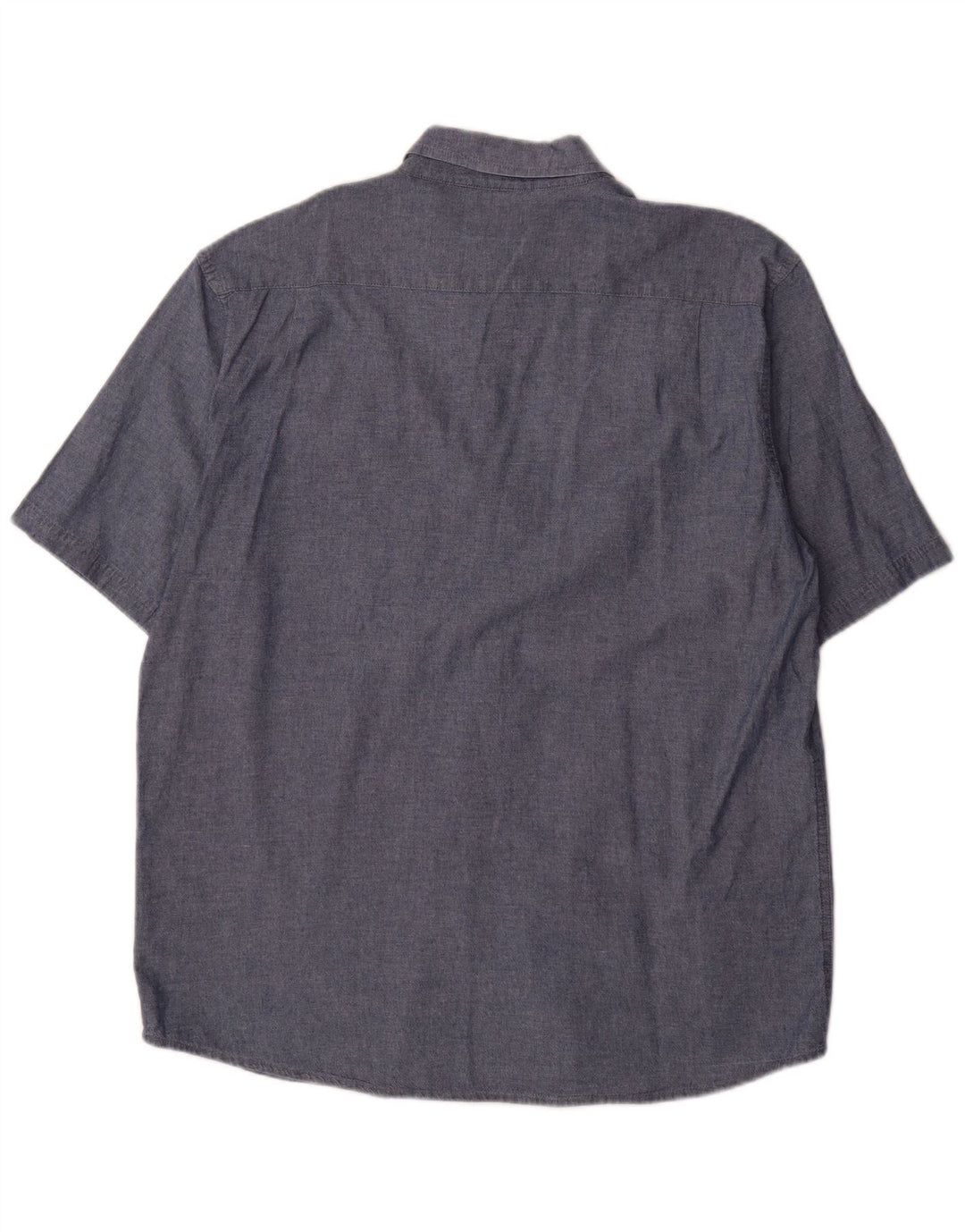 Wrangler Herren-Kurzarmhemd, groß, marineblau, Baumwolle