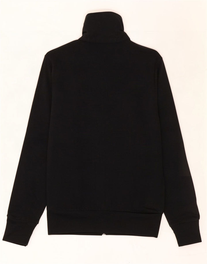 Adidas Damen Trainingsanzug Top Jacke UK 10 Small Schwarz Polyester