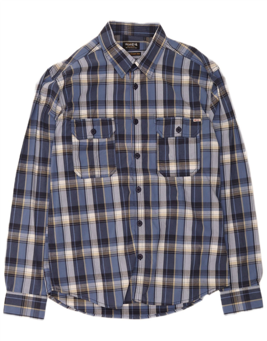 Jack & Jones Herrenhemd XL, blau kariert, Baumwolle