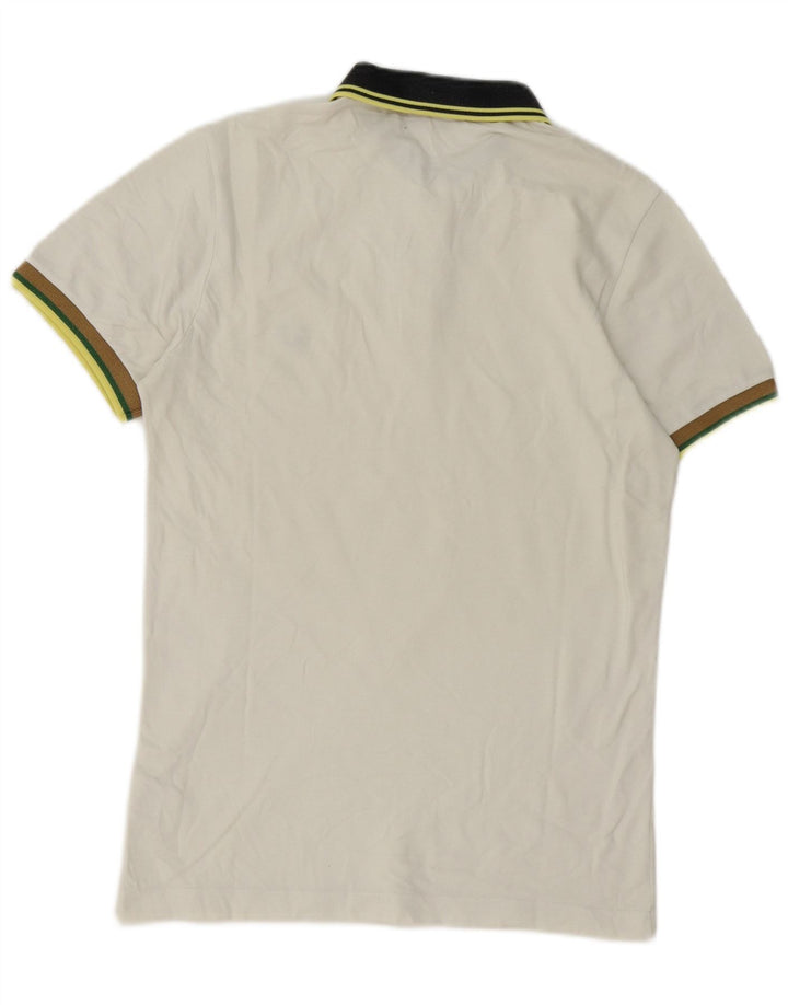 Fred Perry Herren-Poloshirt aus mittelweißer Baumwolle