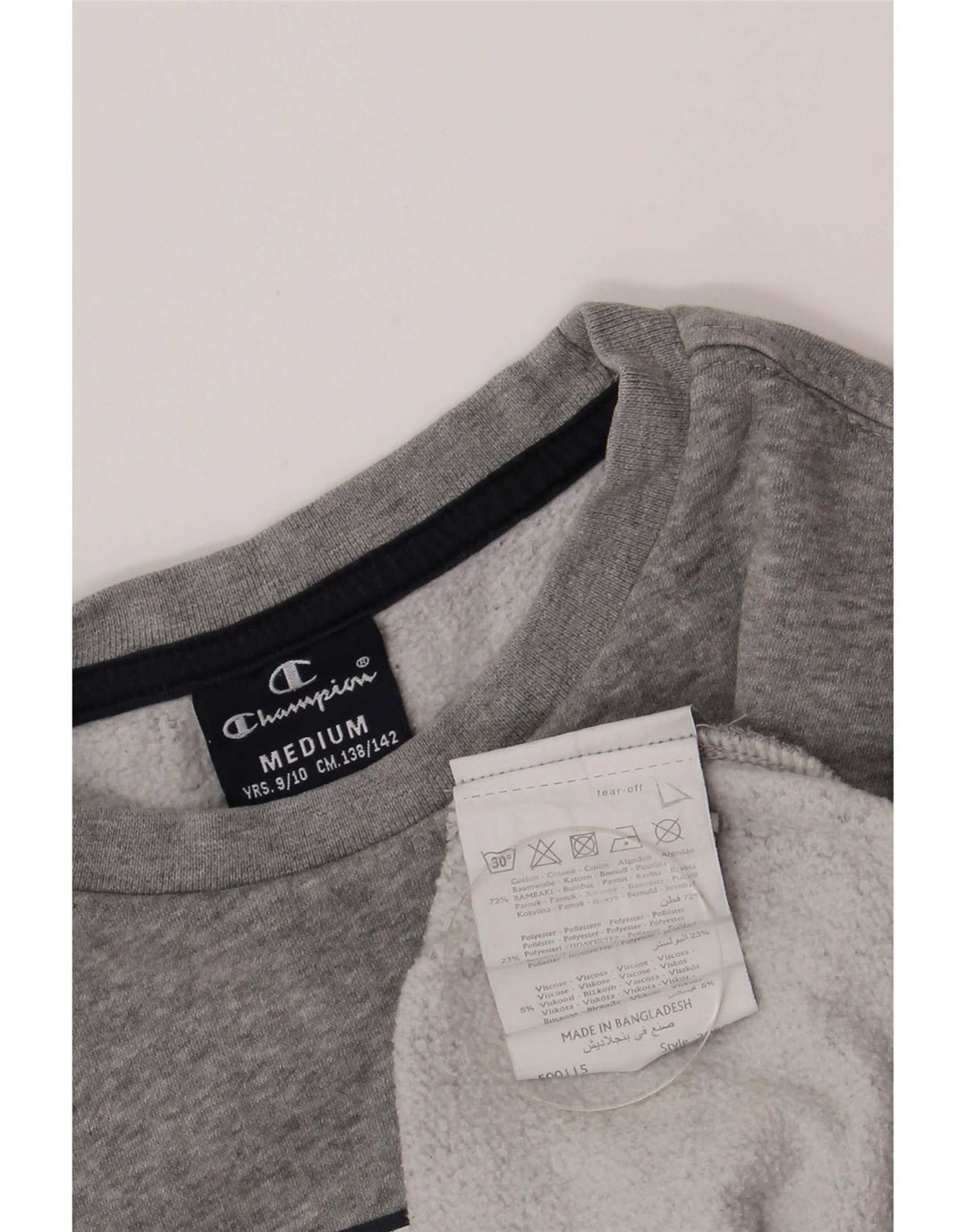 Champion Sweatshirt-Pullover für Jungen, 9–10 Jahre, mittelgrau meliert, Sports