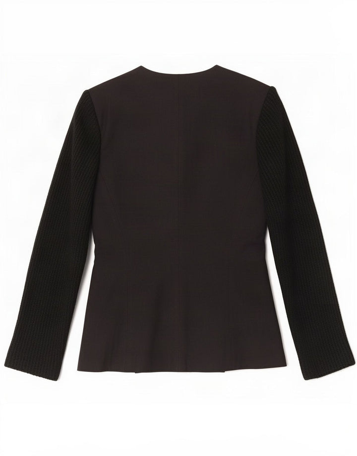Sinequanone Damen 4-Knopf-Blazerjacke IT 38 XS Schwarze Viskose