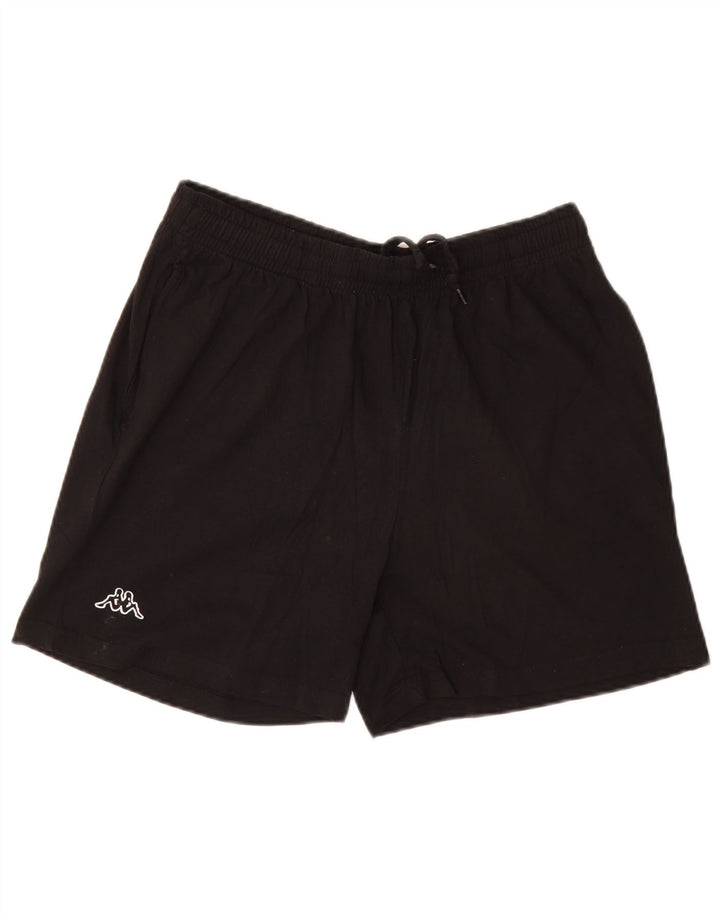Kappa Herren-Sportshorts, große schwarze Baumwolle