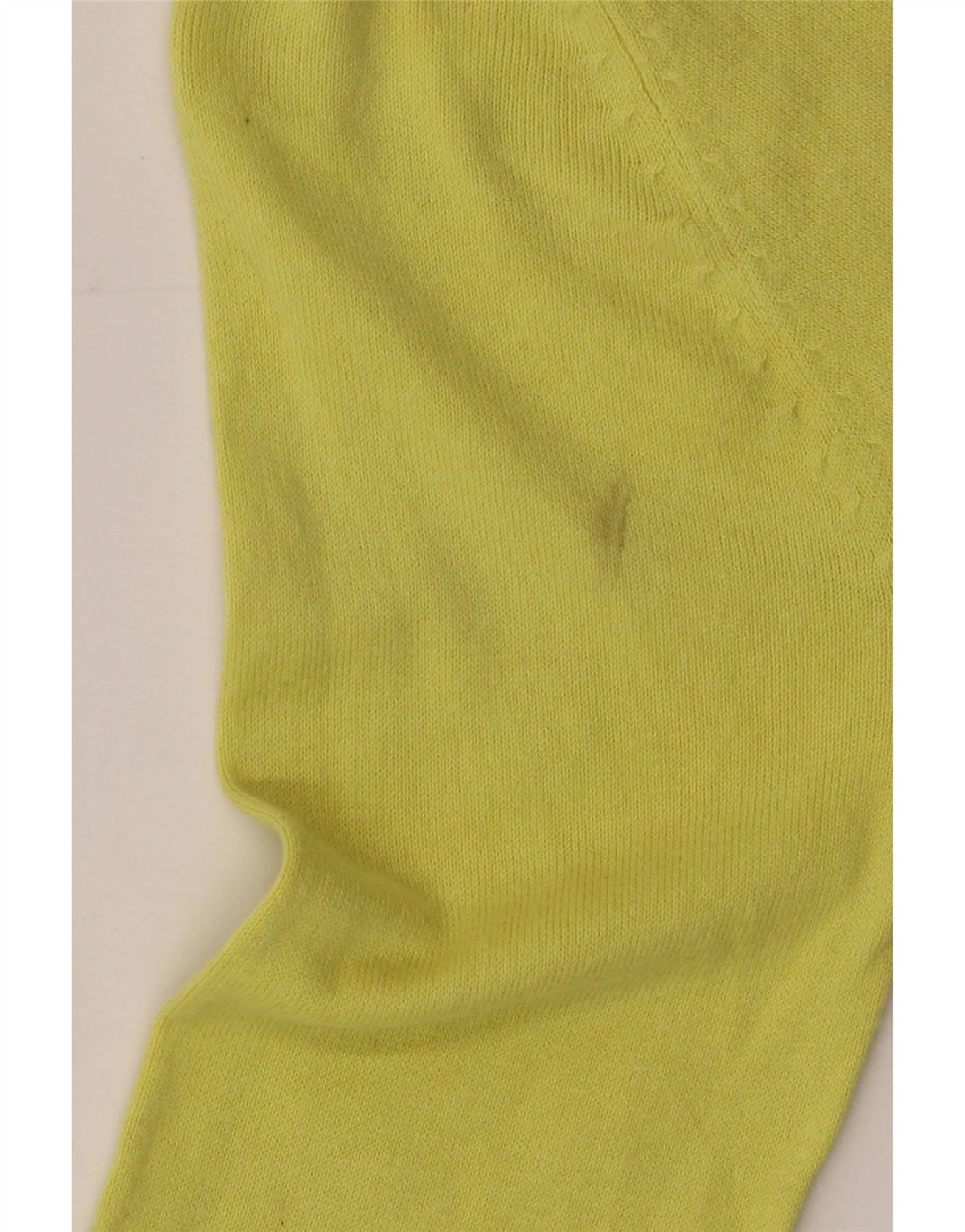 ZARA Damen Pullover, bauchfrei, 3/4-Ärmel, U-Boot-Ausschnitt, Gr. 8, Gelb