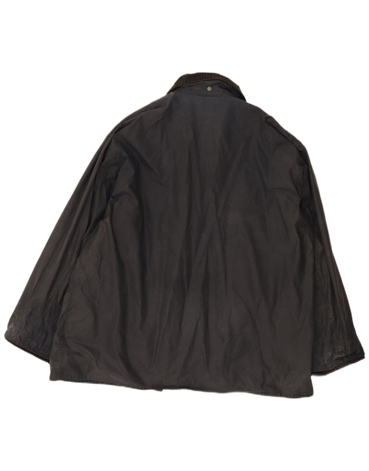 Fermoy Herrenjacke aus gewachster Baumwolle, UK 42 XL, Marineblau