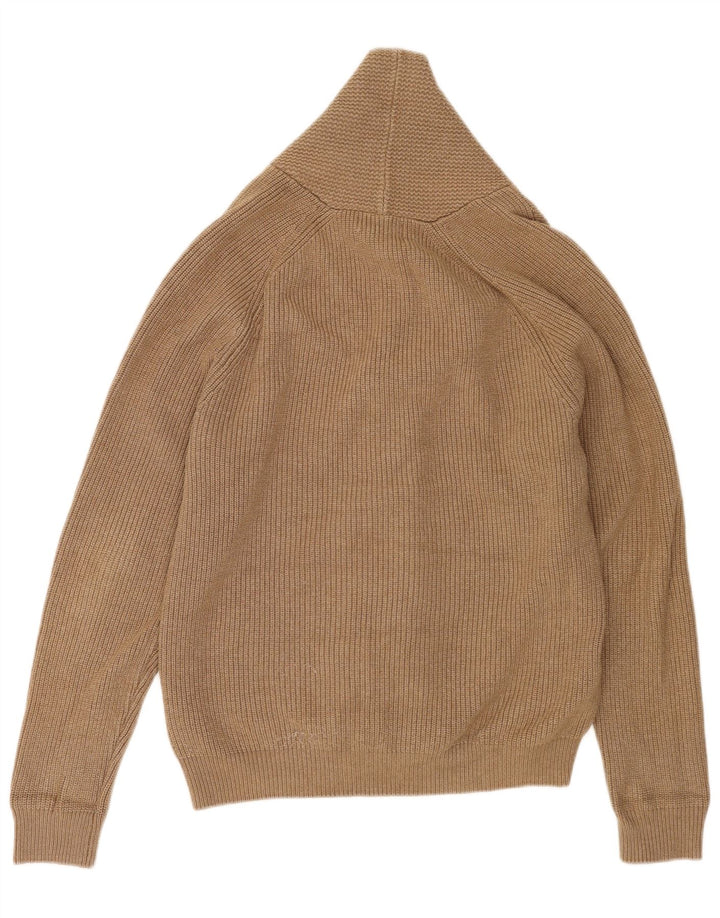 Marks & Spencer Herren-Strickjacke aus mittelbraunem Polyester