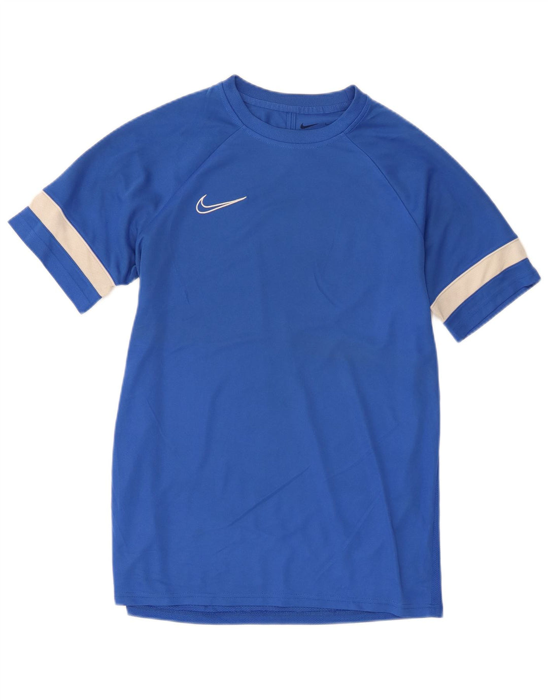 Nike Herren Dri Fit T-Shirt-Oberteil, großes blaues Farbblock-Polyester