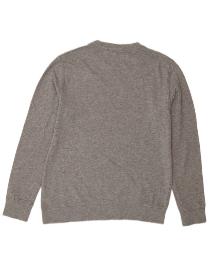 Jack & Jones Herren-Sweatshirt-Pullover, groß, grau gefleckte Baumwolle