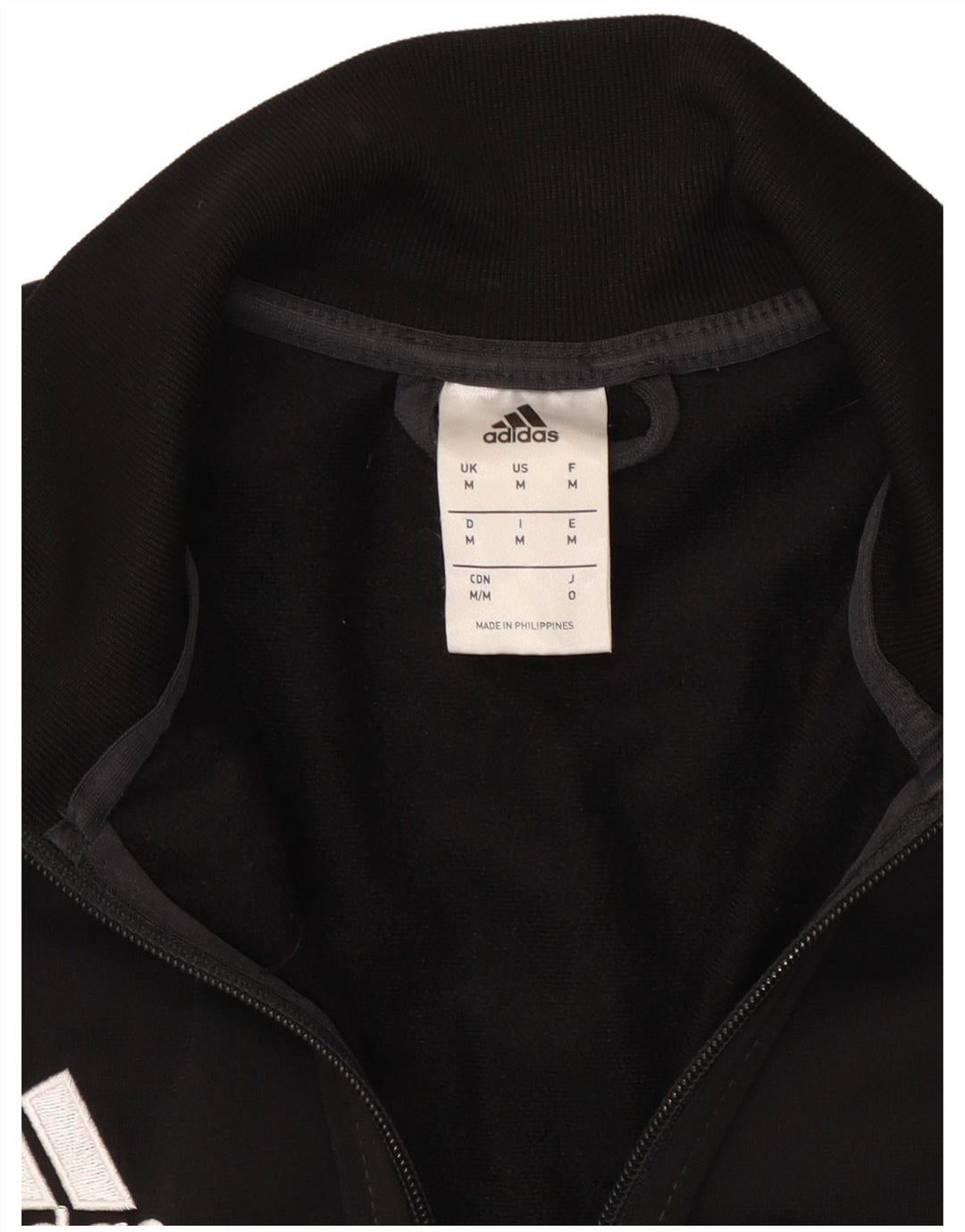 Adidas Herren-Trainingsanzug-Top-Jacke, Mittelschwarzes Colourblock-Polyester