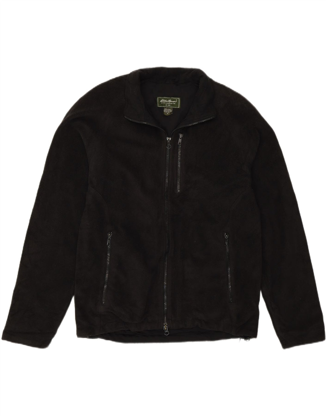 Eddie Bauer Herren Fleecejacke UK 38 Medium Schwarz Polyester