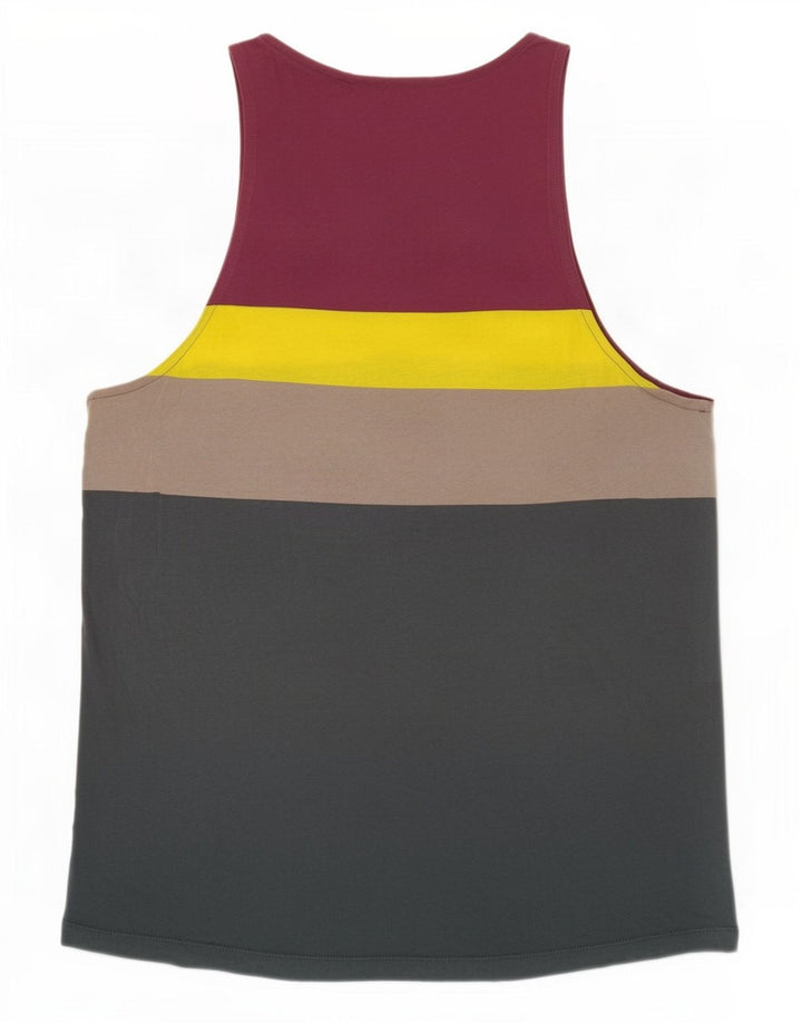 Cos Herren-Weste, mittelgroß, mehrfarbig, Colourblock-Baumwolle