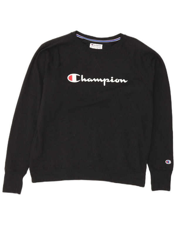 CHAMPION Damen-Sweatshirt in Übergröße mit Grafik, UK 18, XL, Schwarz