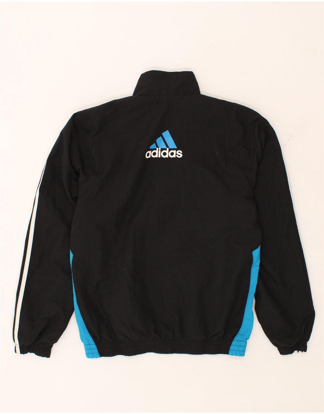 ADIDAS Herren-Trainingsanzugoberteil mit Grafik, Größe S, Schwarz, Farbblock-Polyester