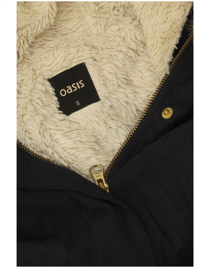 Oasis Damen-Oversize-Sherpa-Parka mit Kapuze, Gr. 10, Marineblau