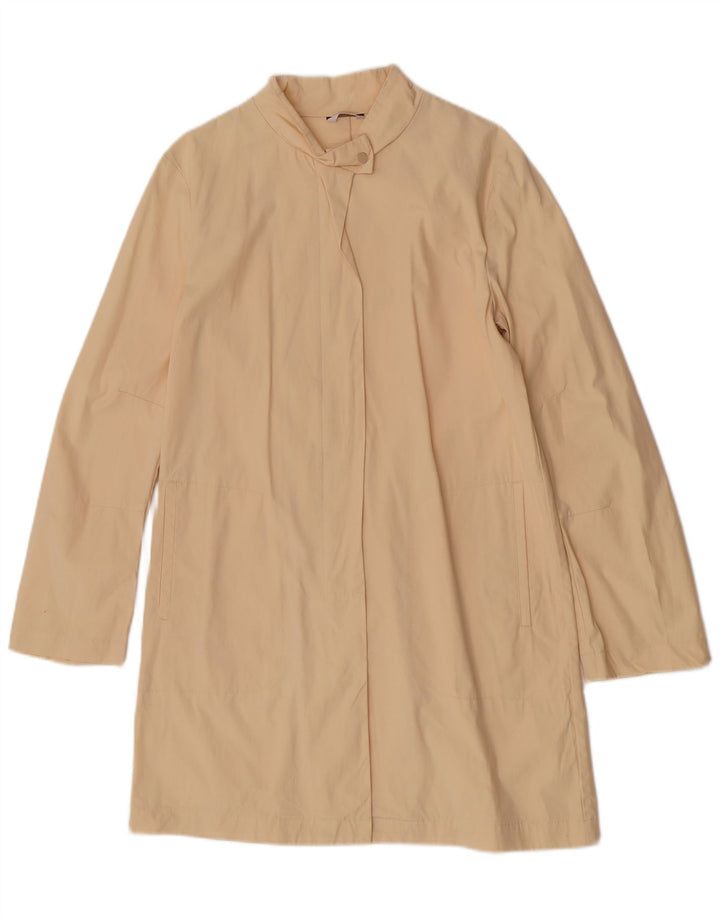 Stefanel Damenmantel UK 14 Große rosa Baumwolle