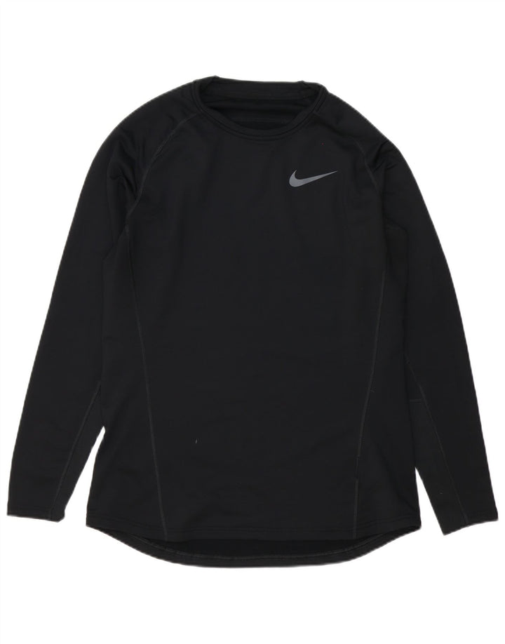 Nike Herren Dri Fit Top Langarm Large Schwarz Polyester