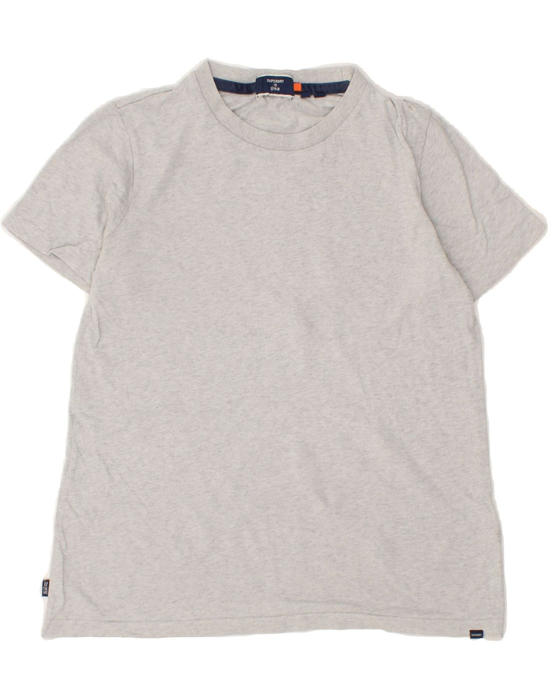 SUPERDRY Womens T-Shirt Top UK 8 Small Grey Cotton Vintage Superdry and Second-Hand Superdry from Messina Hembry 
