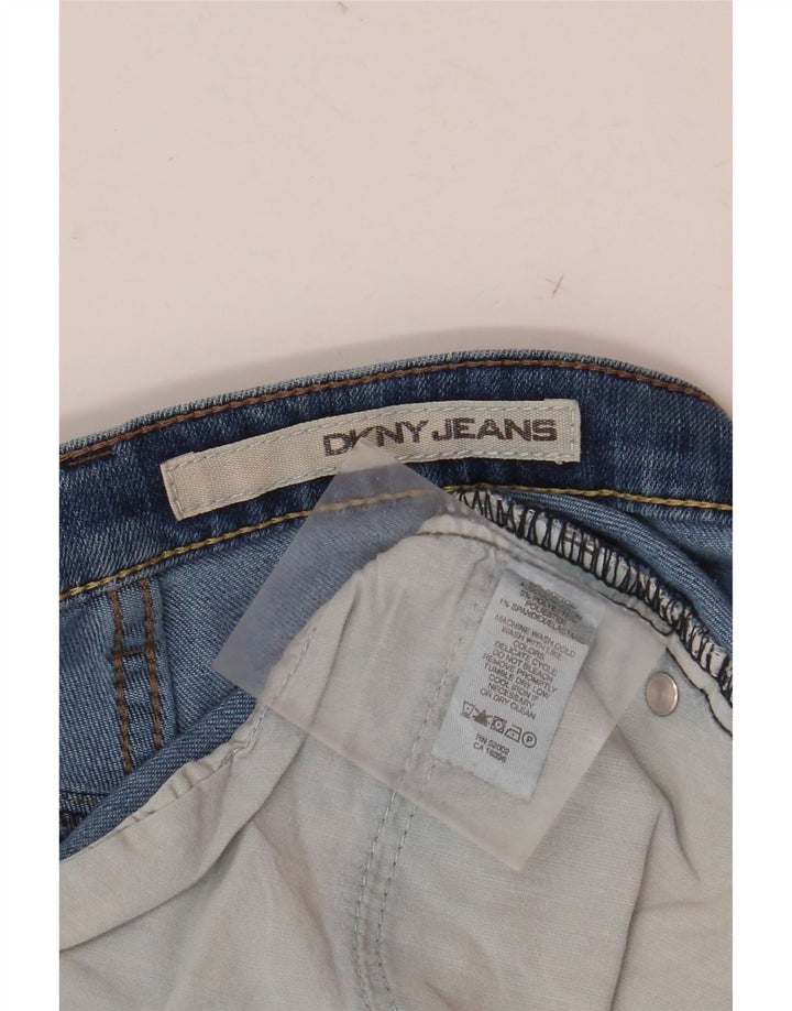 Dkny Damen Soho Flared Jeans W32 L32 Blaue Baumwolle