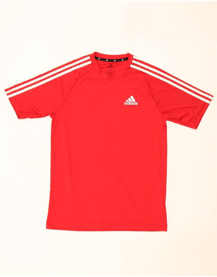 Adidas Herren Aeroready T-Shirt Top Small Rot Polyester