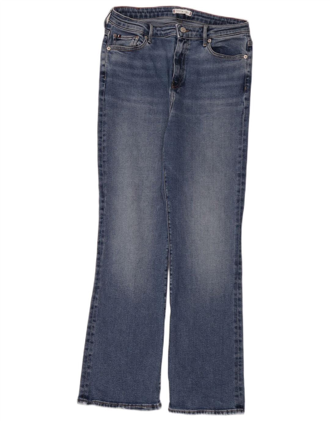 Tommy Hilfiger Damen Bootcut Jeans W32 L30 Blau