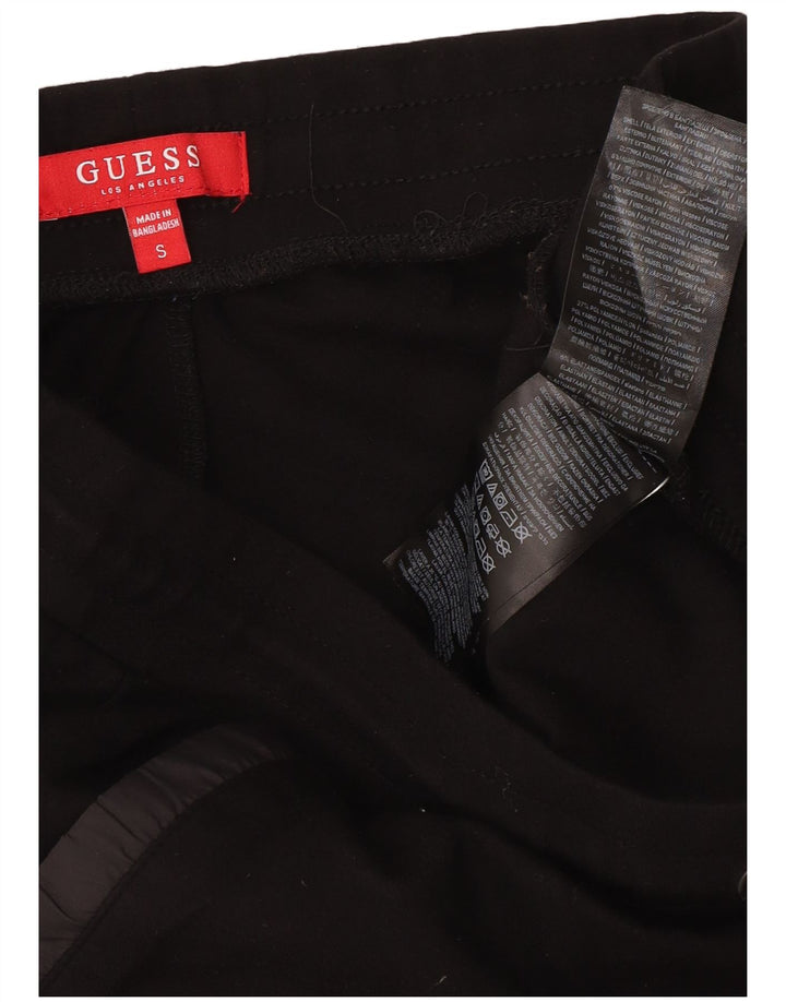 Guess Herren-Trainingshose, Jogginghose, Größe S, schwarze Viskose