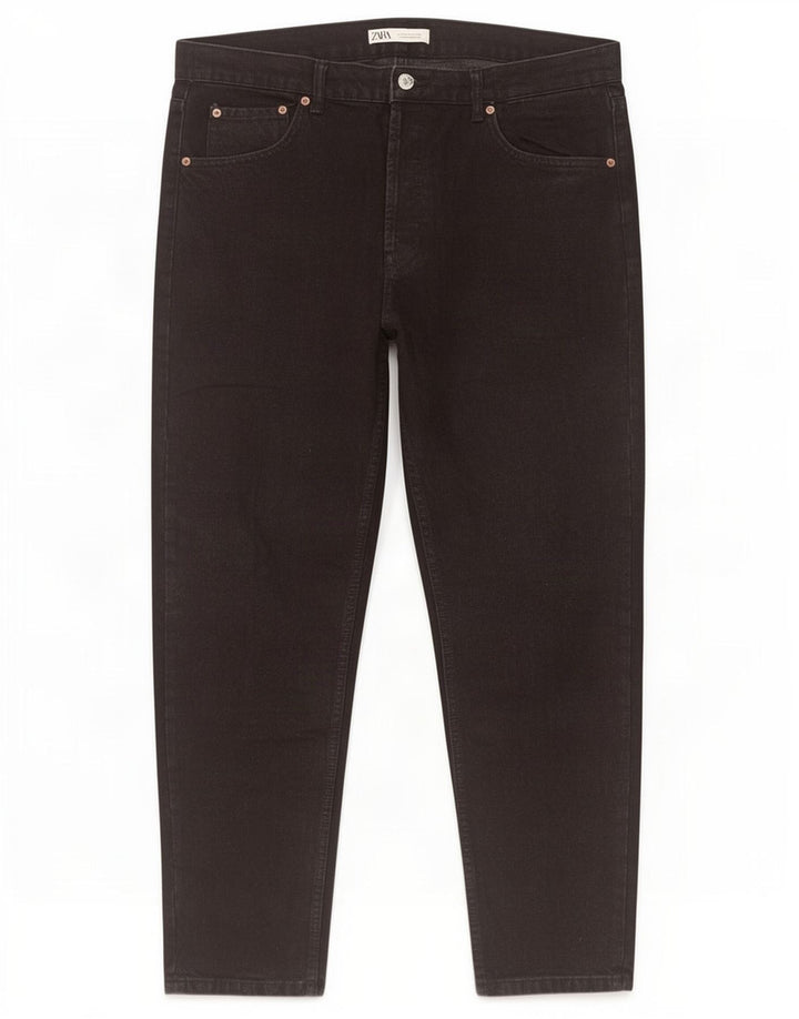 Zara Herren Slim Jeans EU 46 XL W36 L29 Schwarz