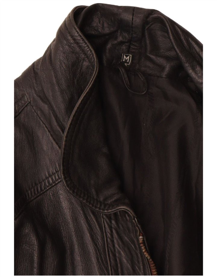 Vintage Herren Lederjacke UK 38 Mittelschwarzes Leder