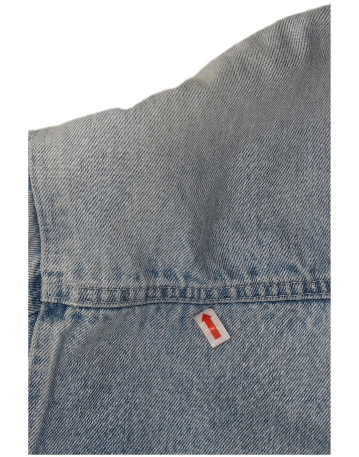 Uniform Herren Denim Sherpa Jacke UK 42 XL Blau